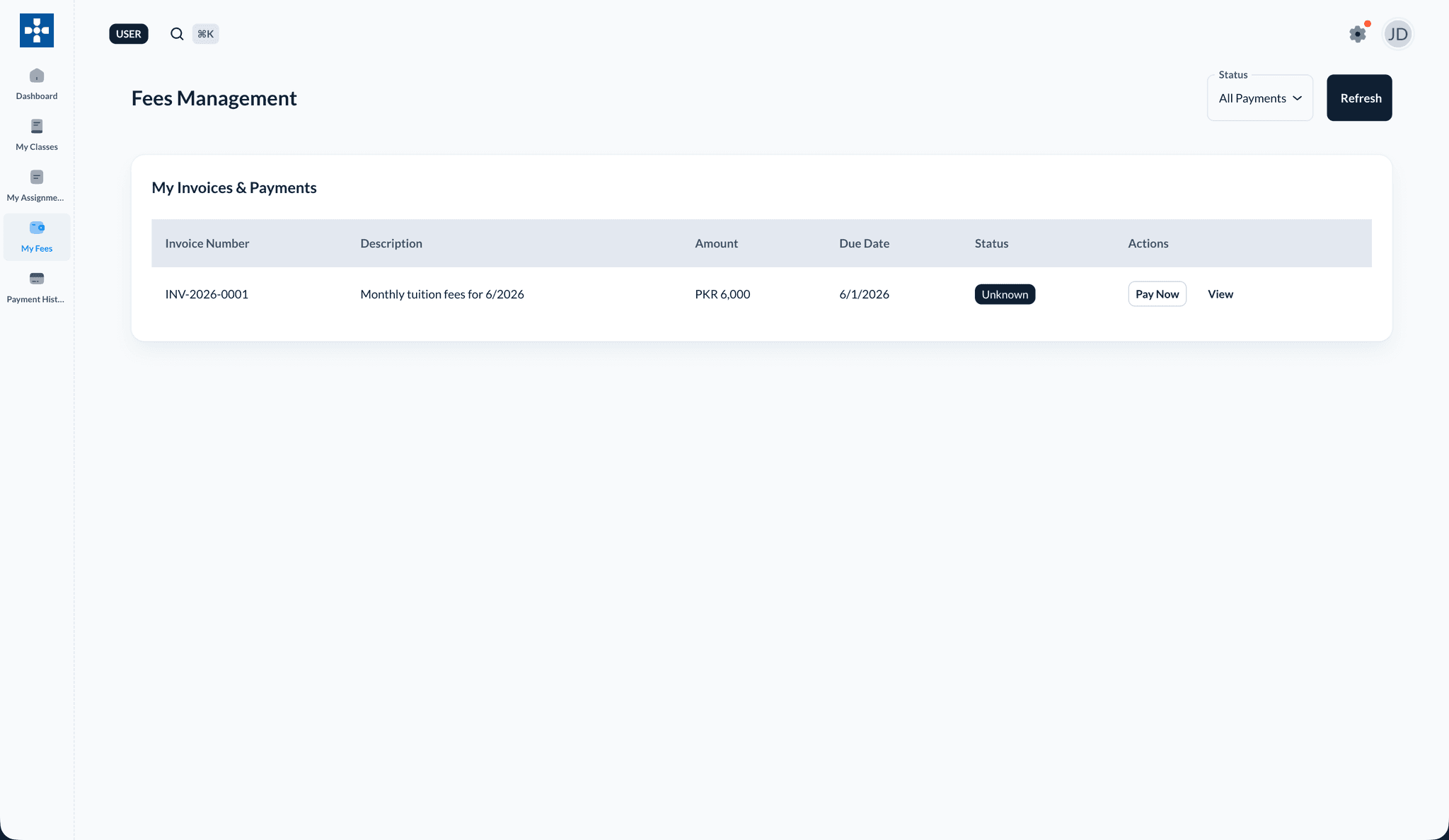Fees Management